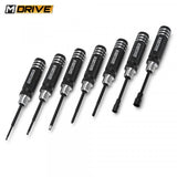 Mdrive Mini Tool Set Hex & Nut Drivers + Flat & Cross 7-pieces