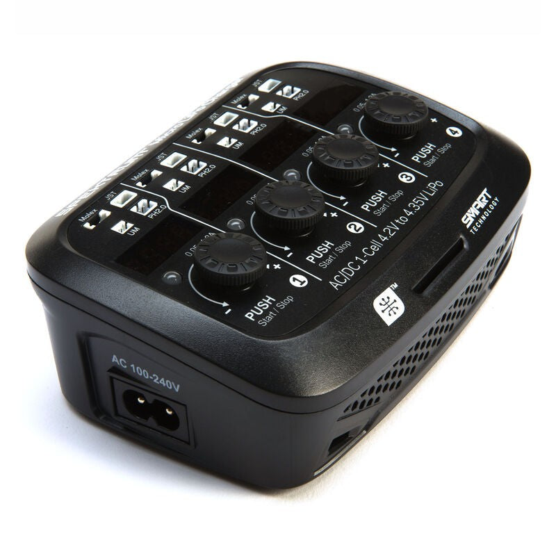 Quattro Micro batteri lader til 3,7V / 1s LiPo batterier