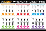 Mdrive Allen Wrench Straight Hex Tool Set - 1.5, 2, 2.5 & 3mm