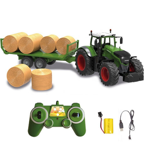 Fjernstyret Traktor med halmvogn