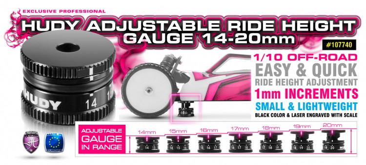 HUDY Ride Height Gauge 14-20mm