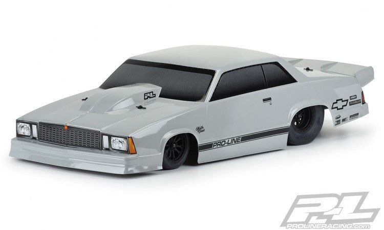 Proline Body 1978 Chevrolet Malibu Tough-Color (Grey) for Slash 2WD Drag Car