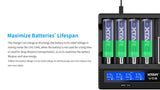Xtar VC8 oplader til 8 stk Li-ion / Ni-Mh batterier