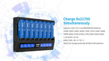 Xtar VC8 oplader til 8 stk Li-ion / Ni-Mh batterier