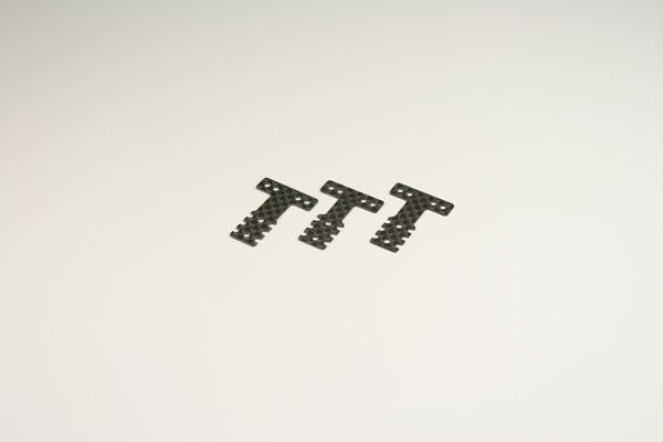 CARBON REAR SUSPENSION PLATE SET MINI-Z MR03 MM-LM (3) SOFT