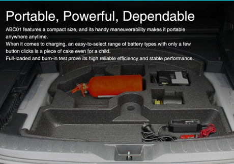 Xparkle ABC01 12v Car Battery Charger Automatic - 230VAC