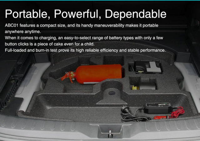 Xparkle ABC01 12v Car Battery Charger Automatic - 230VAC