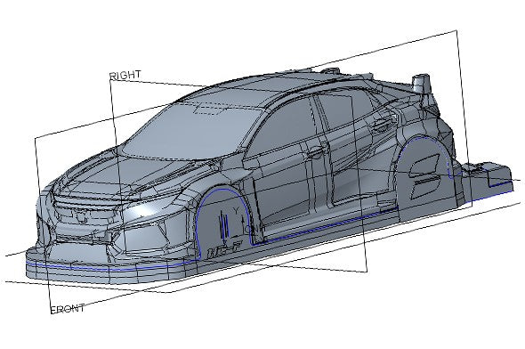 Bittydesign HC-F Body FWD 1/10