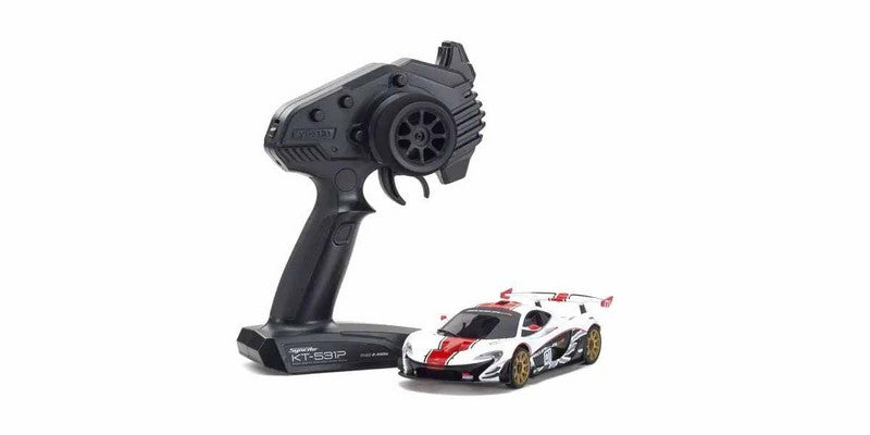 Kyosho 32349WR - Mini-Z MR04 RWD McLaren P1 GTR White-Red (W-MM/KT531P)