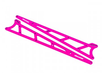 Traxxas 9462P Side Plates Wheelie Bar Alu Pink  Drag Slash