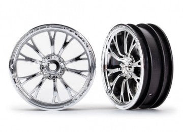 Traxxas 9472R Wheels Front Krom (2)  Drag Slash