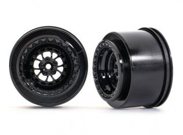 Traxxas 9473 Wheels Rear Black (2)  Drag Slash