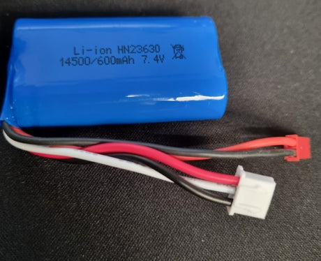 7,4v Li-ion 600mah batteri - JST stik