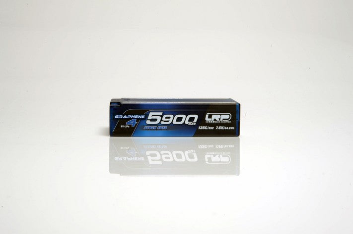 HV Stock Spec Shorty GRAPHENE-4 5900mAh Hardcase  battery - 7.6V LiPo - 135C/65C - 222g