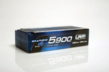 HV Stock Spec Shorty GRAPHENE-4 5900mAh Hardcase  battery - 7.6V LiPo - 135C/65C - 222g