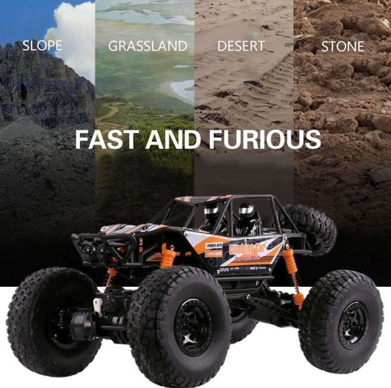 Super Offroader bil med 4WD trækker på alle 4 dæk!