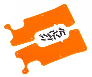 Traxxas 9634T Suspension Arm Covers Rear L+R Orange Sledge