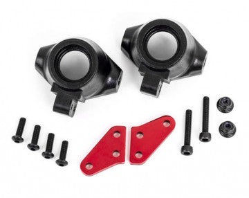 Traxxas 9637R Steering Blocks + Arms Alu Red (Pair) Sledge