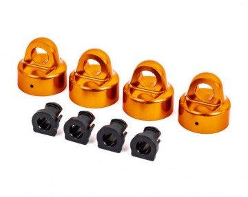 Traxxas 9664T Shock Caps Alu Orange GTX (4)