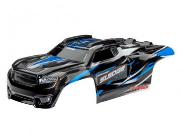 Traxxas 9511A Body Sledge Blue Complete w/ Mounts &amp; Support