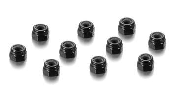 Alu Nut M3 Black (10) - 296530-K