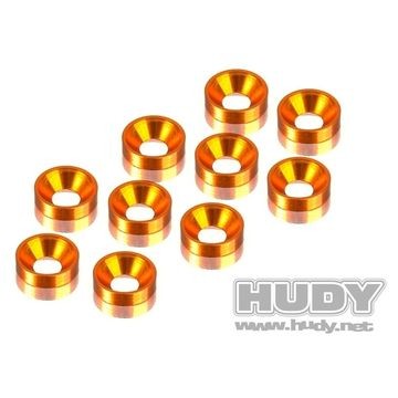 Countersunk washers 3mm Orange (10) - 296510-O