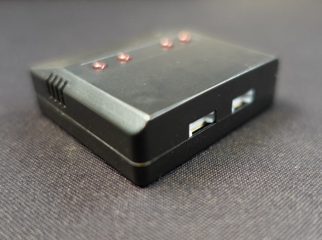 USB lader 1S Lipo batteri med 4 porte