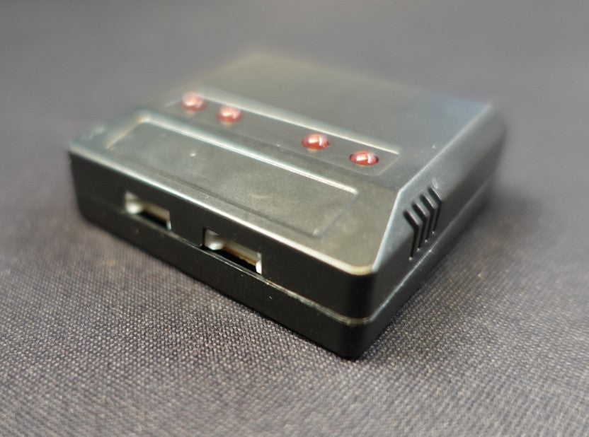 USB lader 1S Lipo batteri med 4 porte