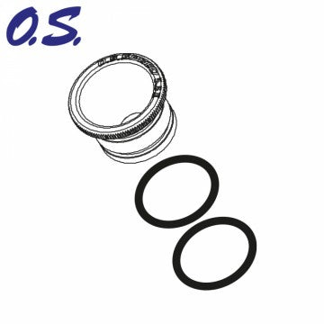Carburettor Reducer 5.5mm (Red) O.S.SPEED 12 Alu