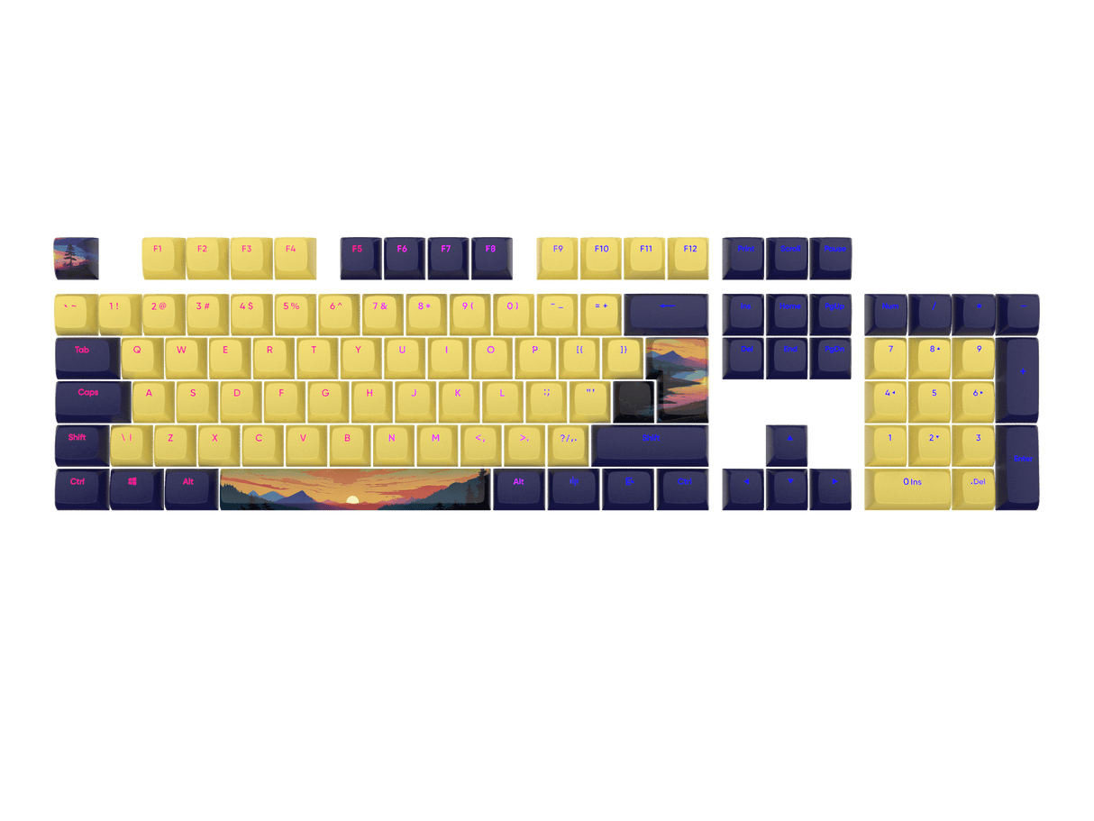 Dark Project - Sunset Keycaps [ANSI &amp; ISO]
