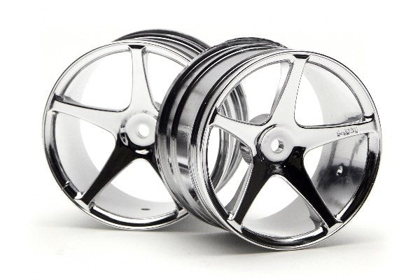HPI 3032 - SUPER STAR WHEEL 57X35MM (2.2IN) CHROMESUPER NITRO