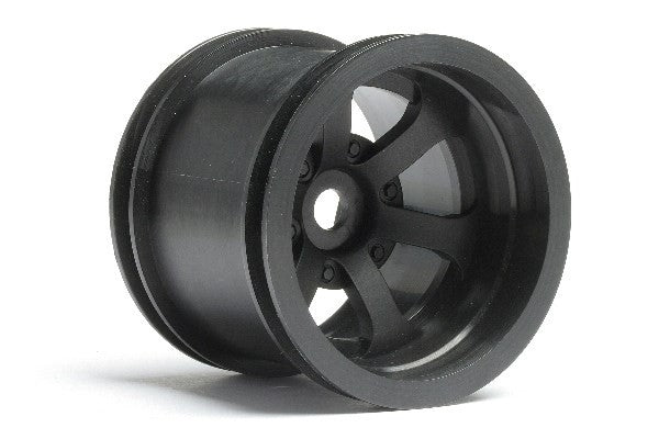 HPI 3094 - SCORCH 6-SPOKE WHEEL BLACK (2.2IN/55X50MM/2PCS)