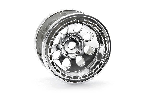 HPI 3213 - ROCK 8 BEAD LOCK WHEEL CHROME (55X36MM/2PCS)