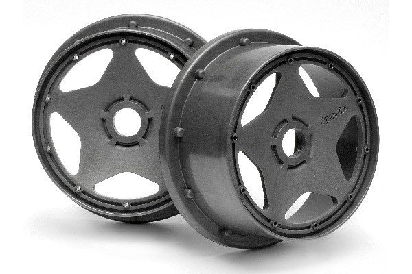 HPI 3222 - SUPER STAR WHEEL GUNMETAL FRONT (120X60MM/2PCS/)