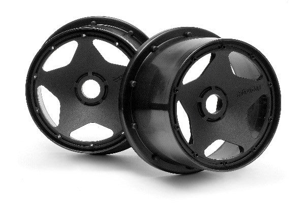 HPI 3226 - SUPER STAR WHEEL BLACK REAR (120 X 75MM/2PCS)