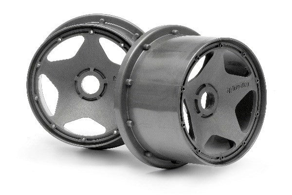 HPI 3227 - SUPER STAR WHEEL GUNMETAL REAR (120X75MM)