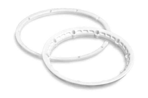 HPI 3270 - HEAVY DUTY WHEEL BEAD LOCK RINGS WHITE/FOR 2 WHL