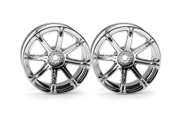 HPI 3301 - WORK EMOTION XC8 WHEEL 26MM CHROME (6MM OFFSET)