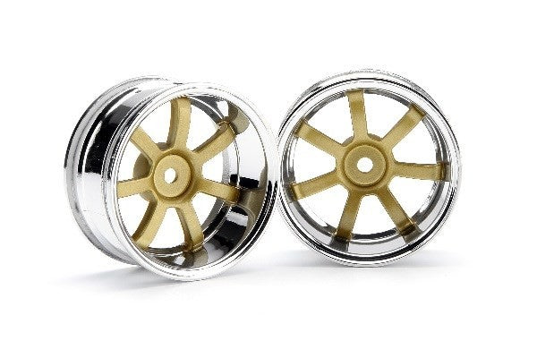 HPI 3321 - RAYS GRAM LIGHTS 57S-PRO CHROME/GOLD (9MM OFFSET)