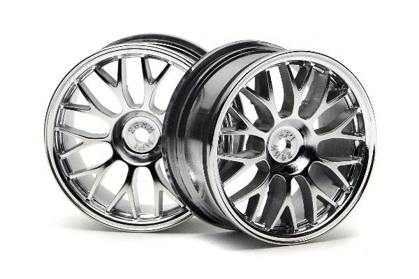 HPI 3712 - MESH WHEEL 26MM (CHROME)(1MM OFFSET)