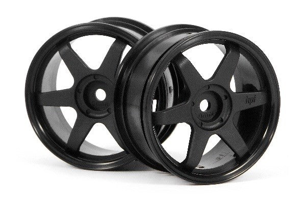 HPI 3836 - TE37 WHEEL 26MM BLACK (0MM OFFSET)