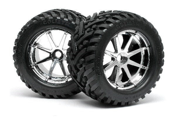 HPI 4727 - MOUNTED GOLIATH TIRE 178X97MM ON BLAST WHEEL CRM