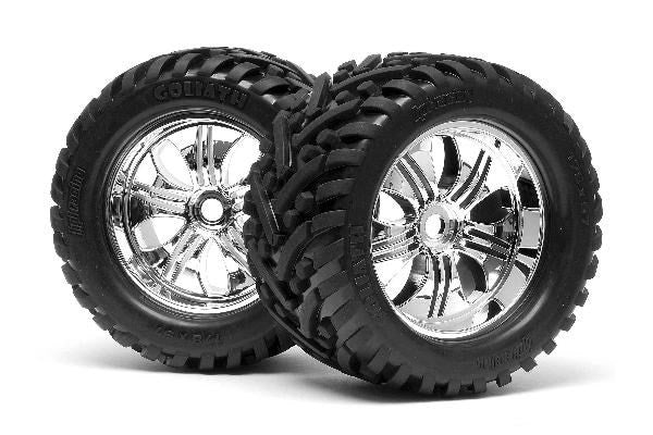 HPI 4728 - MOUNTED GOLIATH TIRE 178X97MM ON TREMOR WHEEL CRM