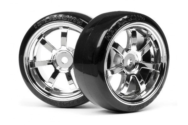 HPI 4739 - T-DRIFT TIRE 26MM RAYS 57S-PRO WHEEL CHROME