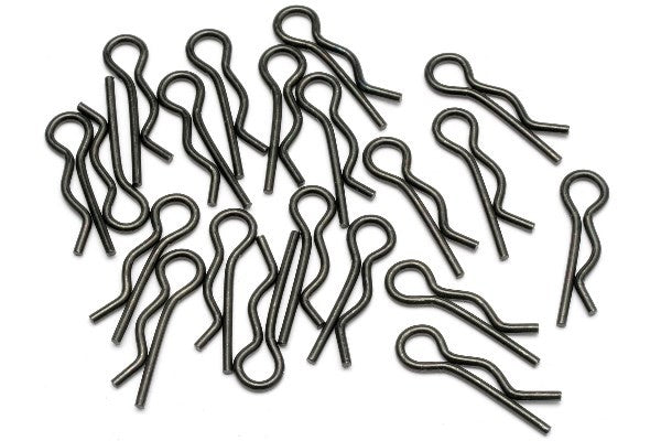HPI 6203 - BODY CLIP (8MM/BLACK/20PCS)
