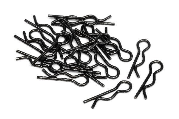 HPI 75106 - BODY CLIP (6MM/BLACK/20PCS)