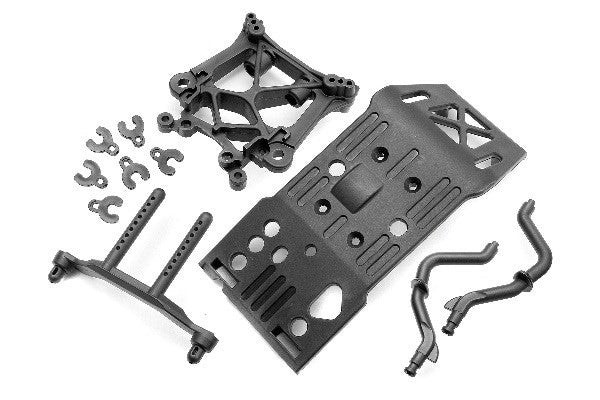 HPI 85234 - SKID PLATE/BODY MOUNT/SHOCK TOWER SET