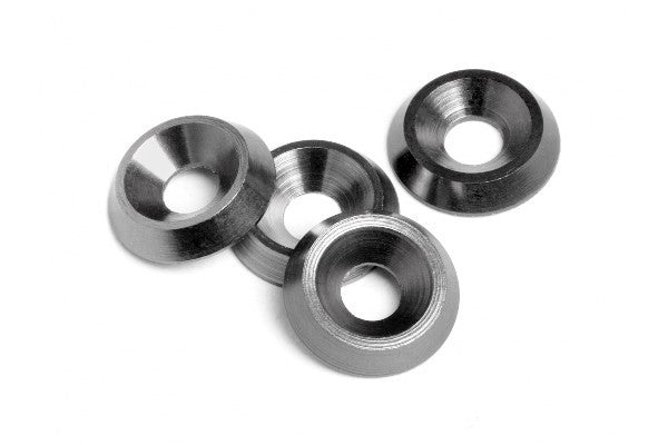 HPI 88008 - CONE WASHER 3X9X2MM (GUNMETAL/4PCS)
