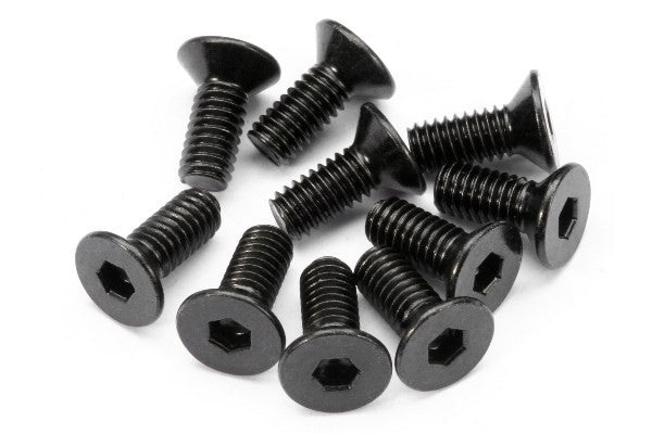 HPI 94529 - FLAT HEAD SCREW M4X10MM (HEX SOCKET/10PCS)