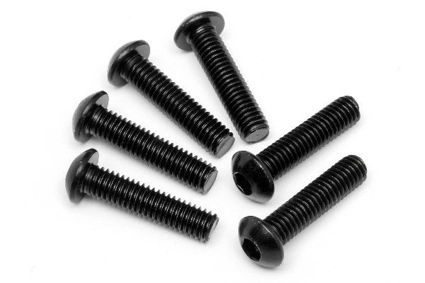 HPI 94909 - BUTTON HEAD SCREW M6X25MM (HEX SOCKET/6PCS)